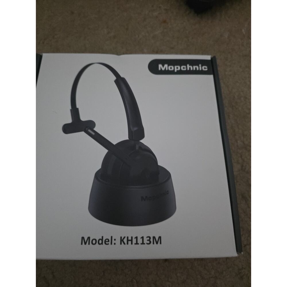 Mopchnic Black Wireless On-Ear Mono Bluetooth Headset Model KH113M